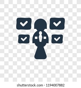 Skills vector icon isolated on transparent background, Skills transparency logo concept