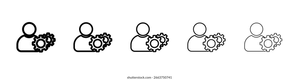 Habilidades para design de banner e embalagem. Ícone de ilustração de vetor coleção de vetor. EPS 10