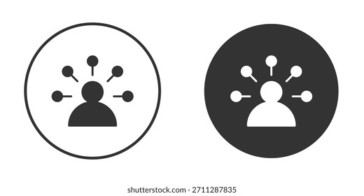 Habilidades para el Anuncio y el diseño de empaquetasilustraciones de Vector de iconos concepto en versiones sólidas. Estilo de diseño plano.