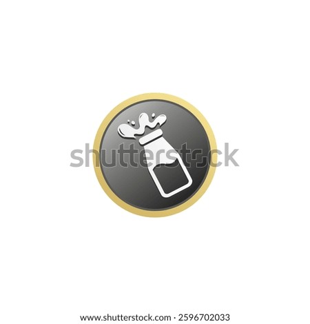 Skim milk icon or sign vector isolated EPS. Best Skim milk logo for product packaging design element. Skim milk label for packaging design element.