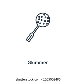 Skimmer concept line icon. Linear Skimmer concept outline symbol design. This simple element illustration can be used for web and mobile UI/UX.