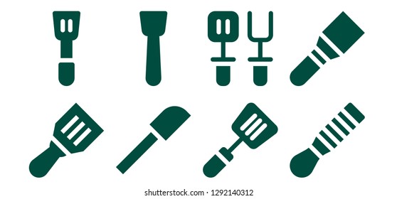  skimmer icon set. 8 filled skimmer icons. Simple modern icons about  - Spatula