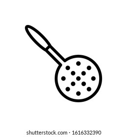Skimmer kitchen tool icon vector design template
