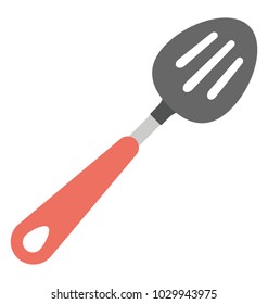 
A skimmer, kitchen utensil to drain oil
