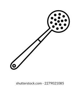 Skimmer kitchen utensil icon vector