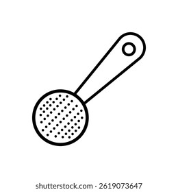 skimmer line icon vector on white background