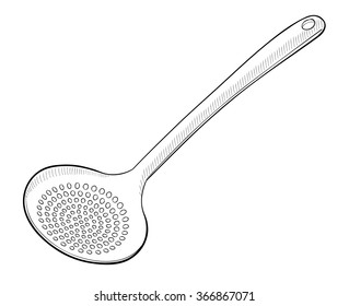 Skimmer on white background