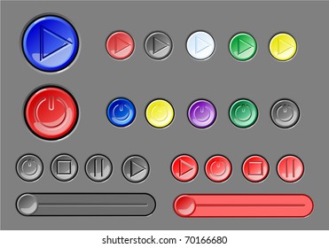 the skin of the active elements for web design