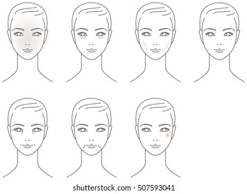skin. Aging. The face of the woman.