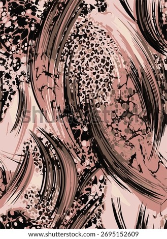 Skin Animal pattern mix leopard zebra seamless trendy design, vector print.