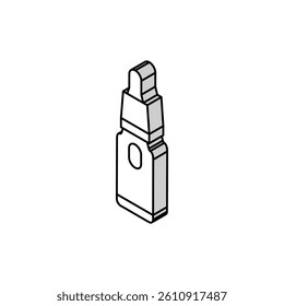 skin booster isometric icon vector. skin booster sign. isolated symbol illustration