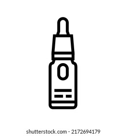 Skin Booster Line Icon Vector. Skin Booster Sign. Isolated Contour Symbol Black Illustration