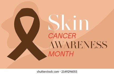 Skin Cancer Awareness Month. Vector banner, poster, card and background for Skin Cancer