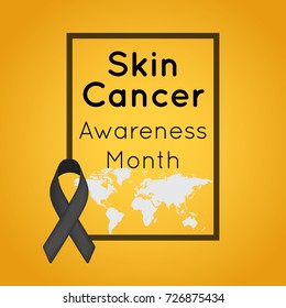 Skin Cancer Awareness Month Vector Logo Icon Illustration