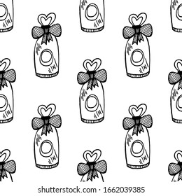 Skin care cosmetic hand drawn vector illustration. Cream, parfume, Serum drop and Face gel or lotion icons. 24 hour face care cream protection. Medical skin cosmetic.