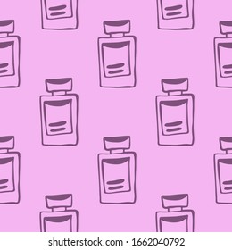 Skin care cosmetic hand drawn vector illustration. Cream, parfume, Serum drop and Face gel or lotion icons. 24 hour face care cream protection. Medical skin cosmetic.