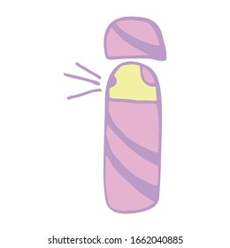 Skin care cosmetic hand drawn vector illustration. Cream, parfume, Serum drop and Face gel or lotion icons. 24 hour face care cream protection. Medical skin cosmetic.