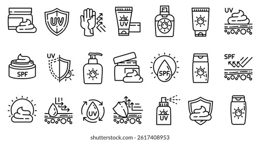 Skin Care and Cosmetic icons, vector. editable