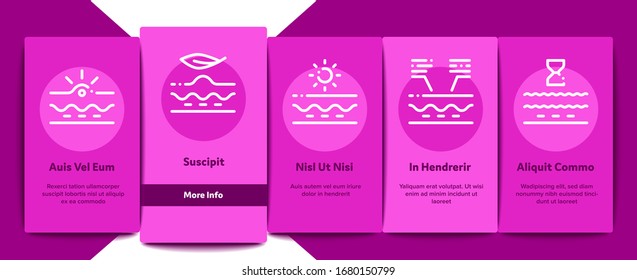 Skin Care Cosmetic Onboarding Mobile App Page Screen Vector. Skin Care Cream And Moisturizing Oil, Eye, Lips And Facial Anti-aging Injection Color Contour Illustrations