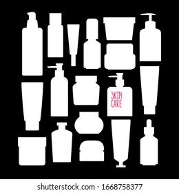 Kosmetikset für Hautpflege. Vektorillustration