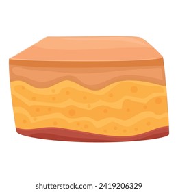 Skin care diet icon cartoon vector. Care fat slim. Obesity problem