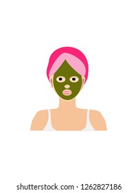 Skin care of the face girl