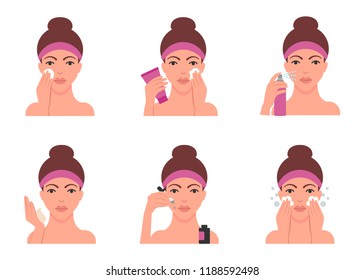 644 Person Applying Skincare Icon To Face Images, Stock Photos ...