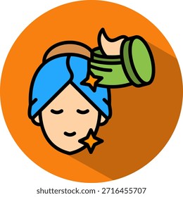 Icono de cuidado de la piel Ilustración vectorial isométrica