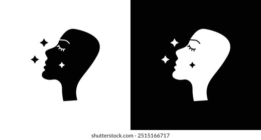 Skin care icon Outline sign symbol set