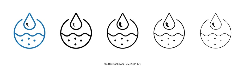 Skin care icon Outline vector logo for web ui