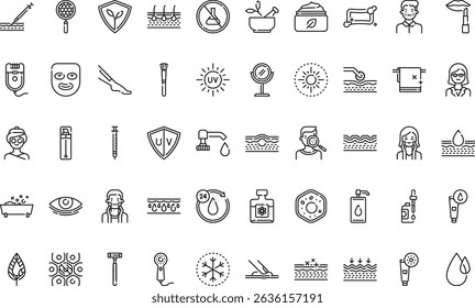 Skin care icons icons Simple vector icon. Illustration symbol design template for web mobile UI element. 