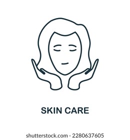 Skin Care line icon. Simple element from skin care collection. Creative Skin Care outline icon for web design, templates, infographics and more