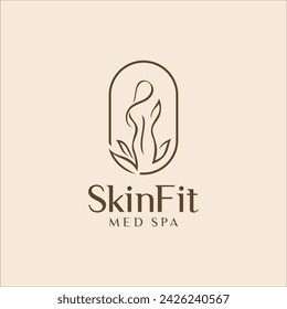 skin care and medical SPA beauty logo vector