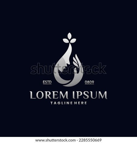 skin care oil logo design