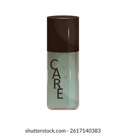 Skin care product in bottle in flat design. Cosmetic moisturizer package. Vector illustration isolated.