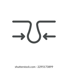 Skin care related icon outline and linear vector.