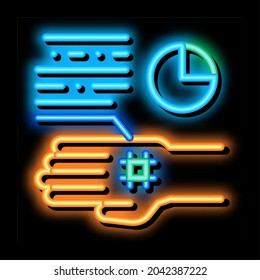 Skin Cell Biohacking neon light sign vector. Glowing bright icon sign. transparent symbol illustration
