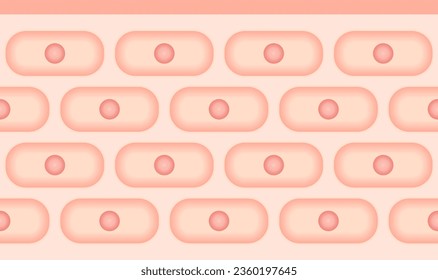 Skin Cells Isolated Vector Illustration