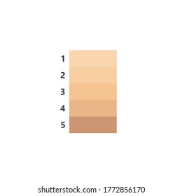 Skin Color Palette Level Icon Vector Design  