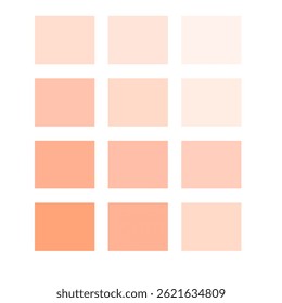 skin color, skin color palette, skin tone, make up palette