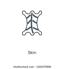 Skin concept line icon. Linear Skin concept outline symbol design. This simple element illustration can be used for web and mobile UI/UX.