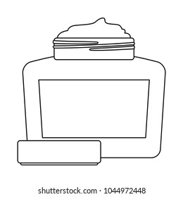 Skin cream bottle