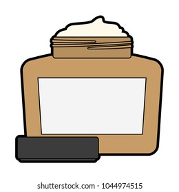Skin cream bottle