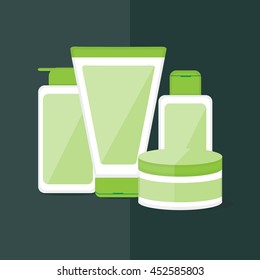 Skin cream flat vector design.