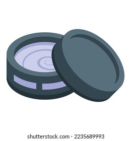 Hautcreme-Icon isometrische Vektorgrafik. Gesicht Schönheit. Pflegekosmetik
