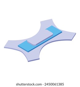 Skin diaper icon isometric vector. Adult care. Step medical