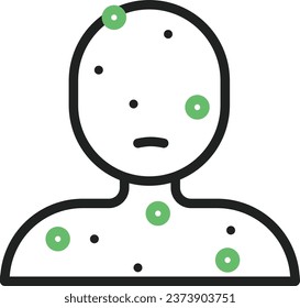 Skin Disease icon vector image. Suitable for mobile application web application and print media.