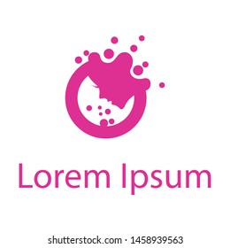 skin face pink logo vector illustration 