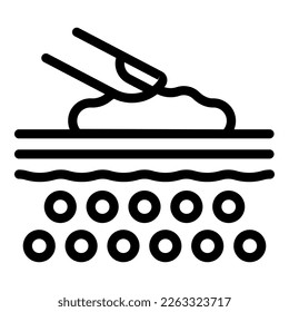 Skin foam icon outline vector. Cream care. Gel skincare