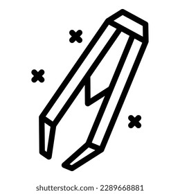 Skin forceps icon outline vector. Clinic health. Allergic disease